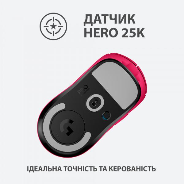 Фото - Миша бездротова ігрова Logitech G Pro X Superlight Magenta (910-005956)