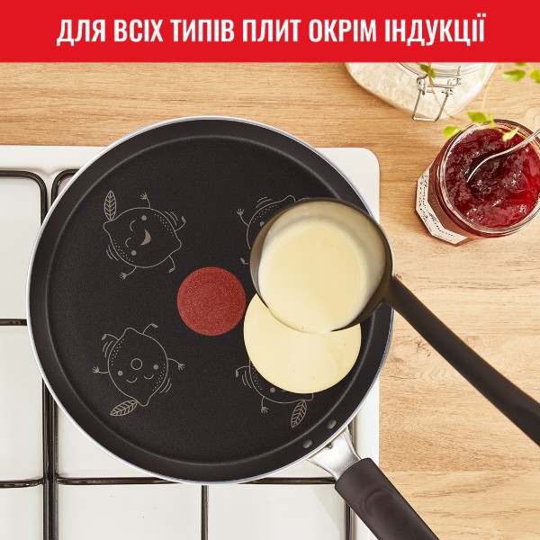 Фото - Сковорода для млинців Tefal B4381002 FRUITS (лимон) 25 см