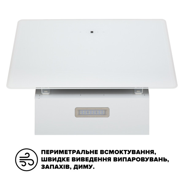 Фото - Витяжка декоративна Interline Flow WH A/60/GL/M