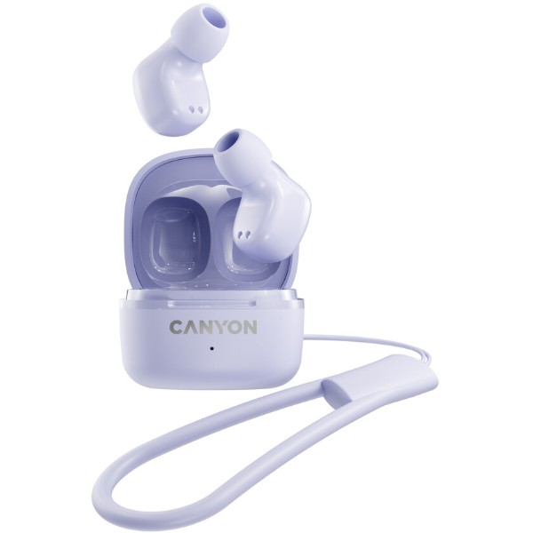 Фото - Навушники вкладиші бездротові TWS Canyon OnGo 4 mini TWS Purple (CNS-TWS4P)