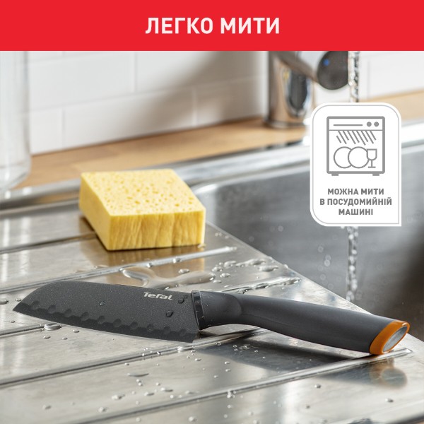 Фото - Ніж кухонний Tefal Fresh Kitchen 12 см (K1220104)