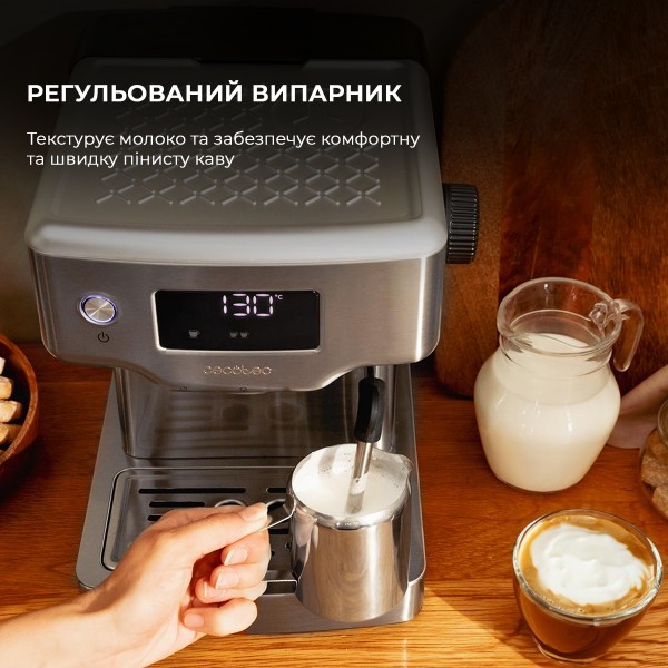 Фото - Кофеварка рожковая Cecotec Cafetera Espresso Power Espresso 20 Barista Compact (CCTC-01986)