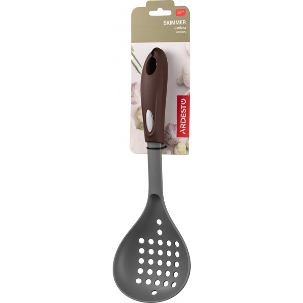 Фото - Шумовка Ardesto Gemini 32 см Gray/Brown (AR2135PG)