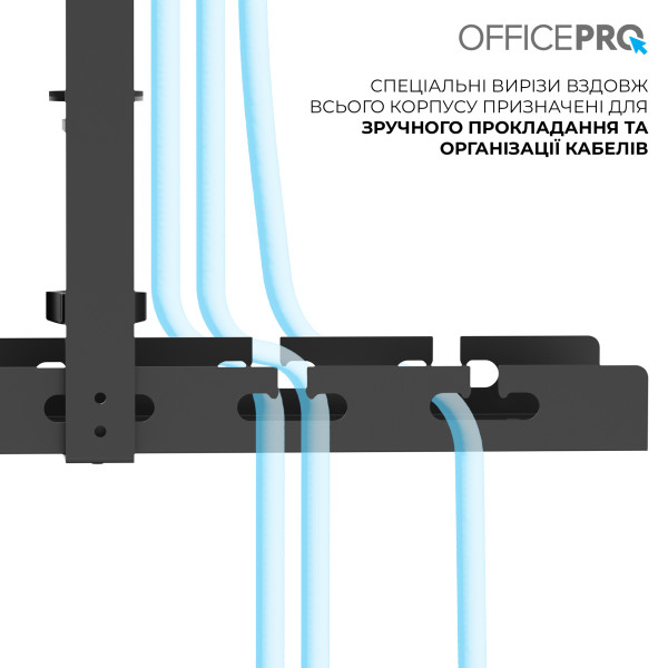 Фото - Органайзер для зберігання кабелів OfficePro CT230B Black