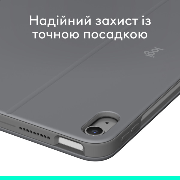 Фото - Чохол-клавіатура для планшета Logitech Combo Touch iPad Air 11'' (M2) Oxford Grey (920-012636)