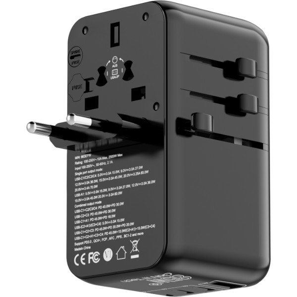 Фото - Переходник Евро 220В Proove Trip 85W Black (TATR85130001)