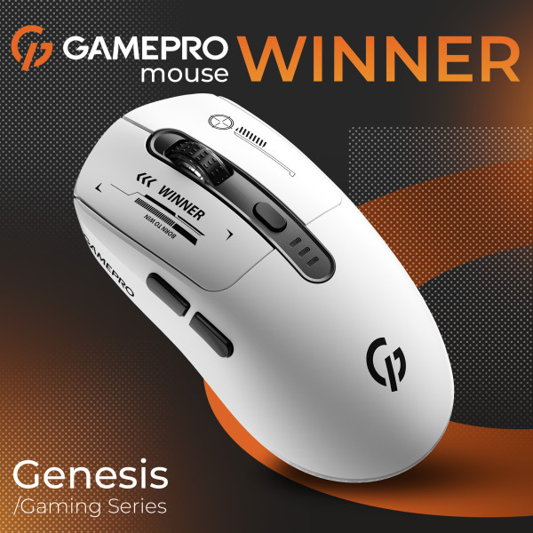 Фото - Мышь беспроводная игровая GamePro Genesis Winner Wireless White (GM079W)