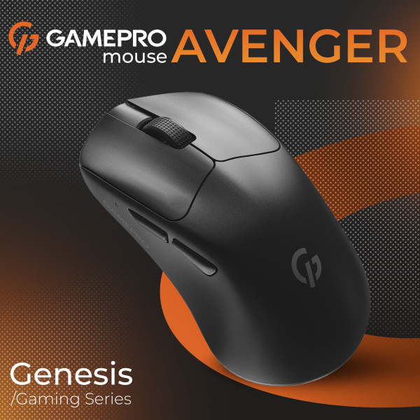 Фото - Миша бездротова ігрова GamePro Genesis Avenger Wireless Black (GM096B) 