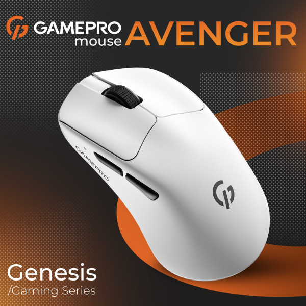 Фото - Миша бездротова ігрова GamePro Genesis Avenger Wireless White (GM096W)