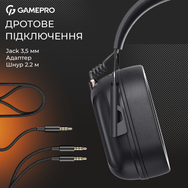 Фото - Гарнітура дротова ігрова GamePro Genesis Hunter (HS1350B)