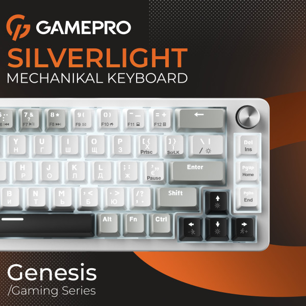 Фото - Клавиатура проводная игровая GamePro Genesis Silverlight  (MK116)