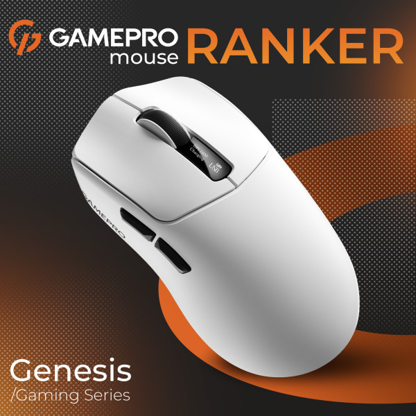 Фото - Миша бездротова ігрова GamePro Genesis Ranker Wireless White (GM012W)