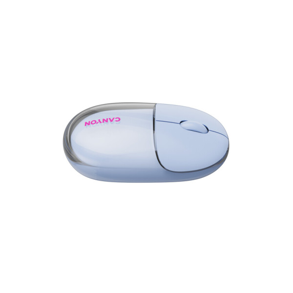 Фото - Миша бездротова Canyon OnClick 24 Dual-mode Silent Transparent/Blue (CNS-CMSW24BL)