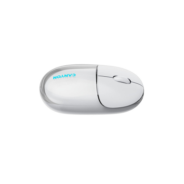 Фото - Миша бездротова Canyon OnClick 24 Dual-mode Silent Transparent/White (CNS-CMSW24W)