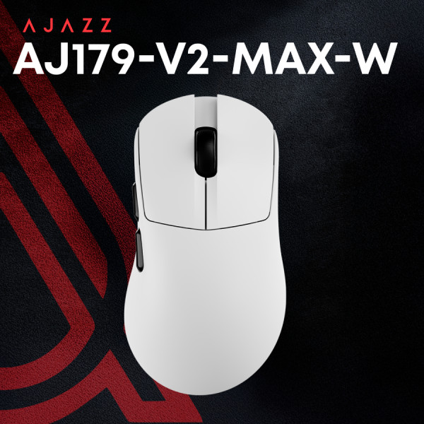 Фото - Миша бездротова ігрова Ajazz AJ179 v2 max white-3 Model-Pixart 3311 (AJ179-V2-MAX-W)