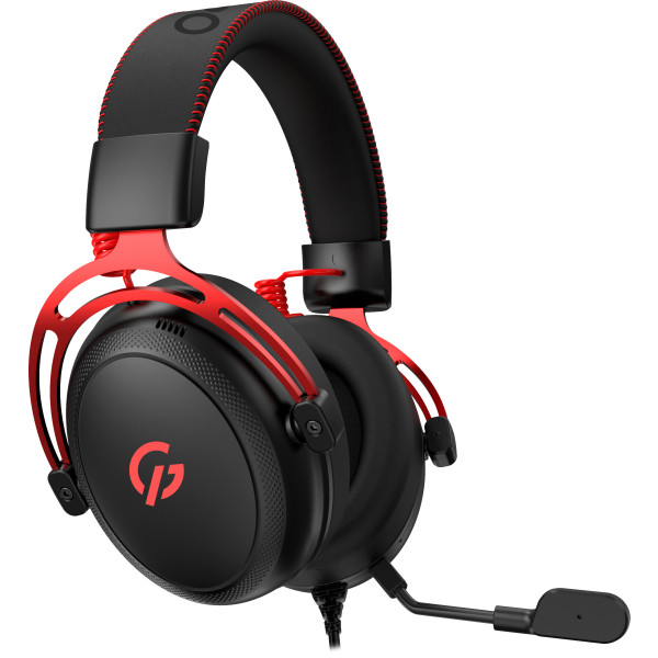 Фото - Гарнітура дротова ігрова GamePro Asgard Skald Origin Black-Red (HS850BR)