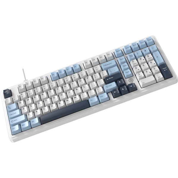 Фото - Клавиатура проводная игровая Ajazz AK980 MAX Magnetic switches Blue White Dark Blue (AK980-MAX-M-BWDB)