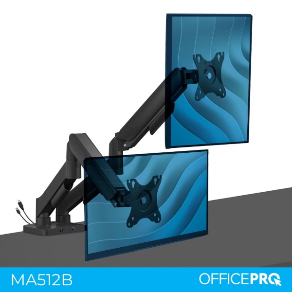 Фото - Кріплення настільне OfficePro MA512 17-32" 2-9 кг Black
