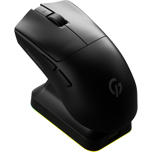 Фото - Миша бездротова ігрова GamePro Genesis Wizard Wireless/Bluetooth/USB PixArt PAW3311 Sensor Black (GM160B)