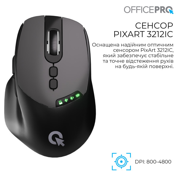 Фото - Миша бездротова OfficePro Silent Click Wireless Black (M520B)
