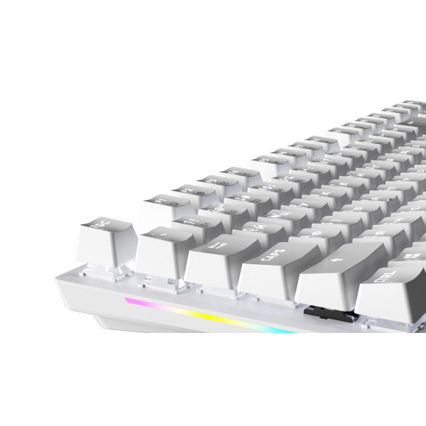 Фото - Клавіатура дротова GamePro Genesis Joker Outemu Red Swithes USB White (MK124W)