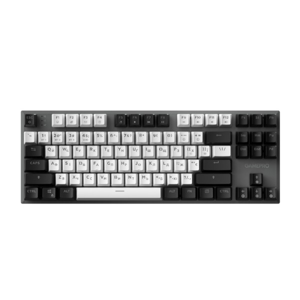 Фото - Клавіатура бездротова ігрова GamePro Genesis Joker Pro 87% Wireless/Bluetooth/USB Gray (MK124G Pro)