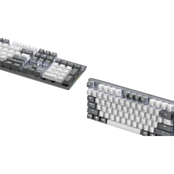 Фото - Клавіатура дротова ігрова GamePro Genesis Metallic Outemu Red Swithes USB Gray (MK144G)