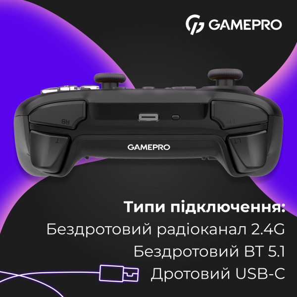 Фото - Геймпад GamePro GPX13BDOC BT Black