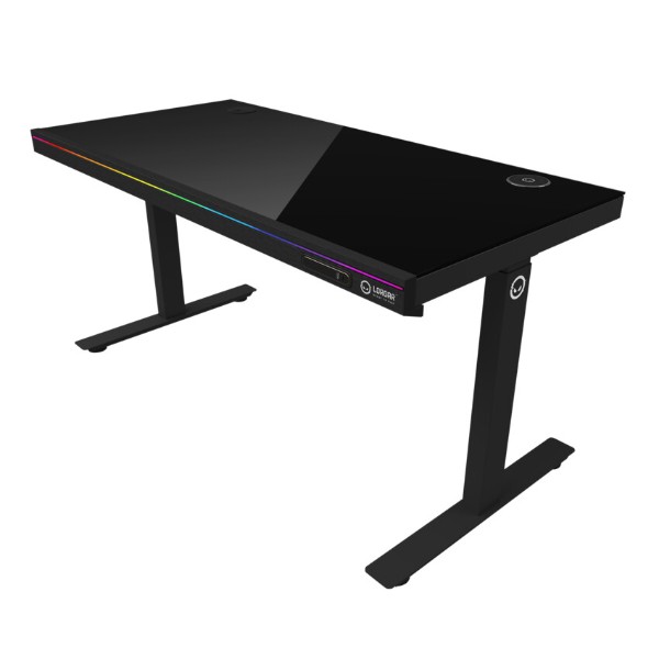 Фото - Стол компьютерный Lorgar PRO 80G Glass Black (LRG-DP80G)