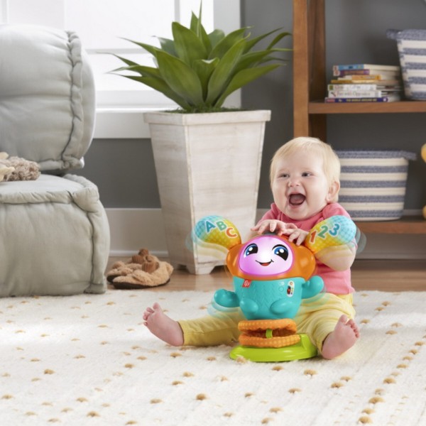 Фото - Інтерактивна іграшка Fisher-Price Ді-Джей Стрибунець з технологією Smart Stages багатомовний (JLH74)
