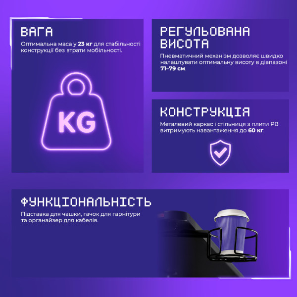 Фото - Стіл комп'ютерний Proove Gaming PVP black (GTPV00120101)