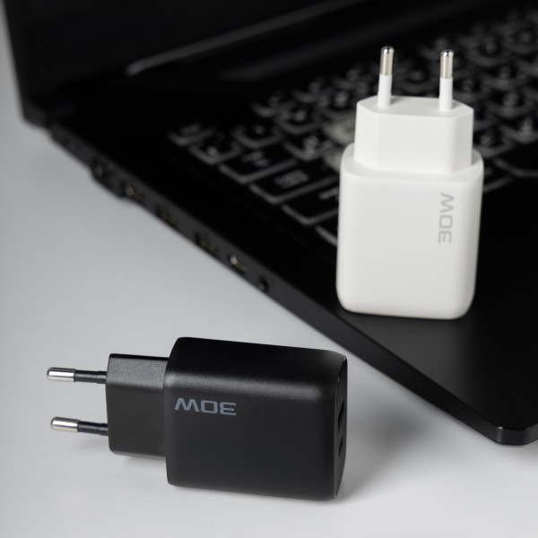 Фото - Мережевий зарядний пристрій Proove Silicone Power 2 30W Type-C + USB White (WCSP23110002)