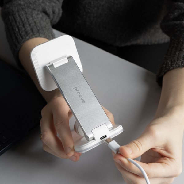 Фото - Беспроводное зарядное устройство Proove Energy Fold 3 in 1 White