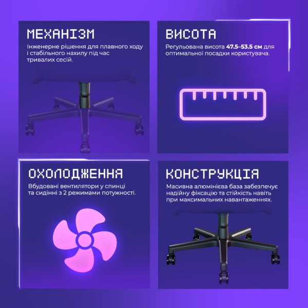Фото - Крісло для геймерів Proove Gaming Warrior Black (GCWR0001001)