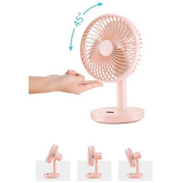 Фото - Вентилятор настільний Jile Desktop small fan 01 Pink (1146684)