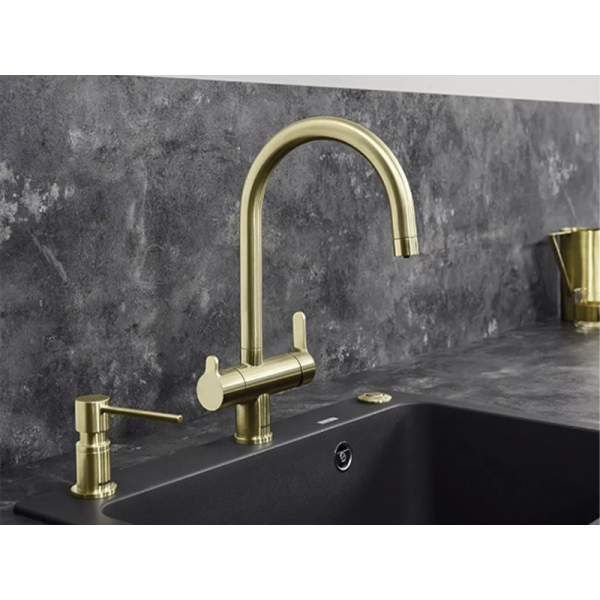 Фото - Кухонний змішувач Blanco TRIMA Satin Gold (526695)