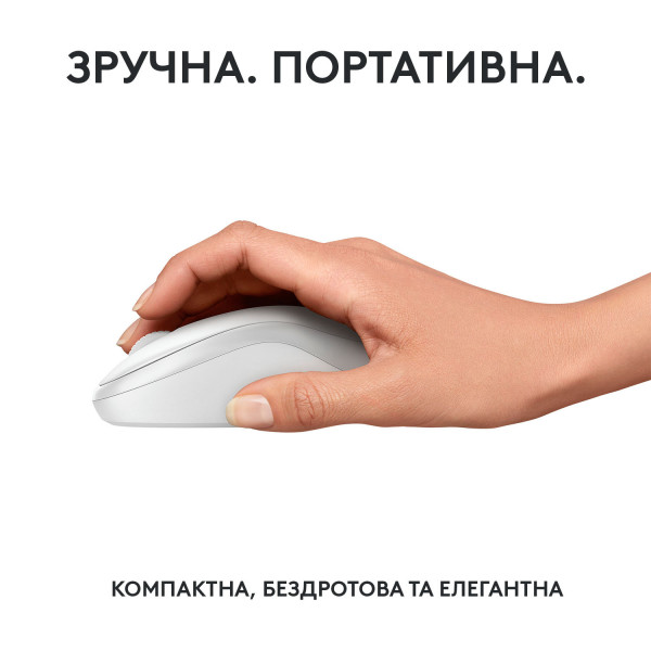 Фото - Уцінка - Миша бездротова Logitech M240 Silent Bluetooth White (910-007120)