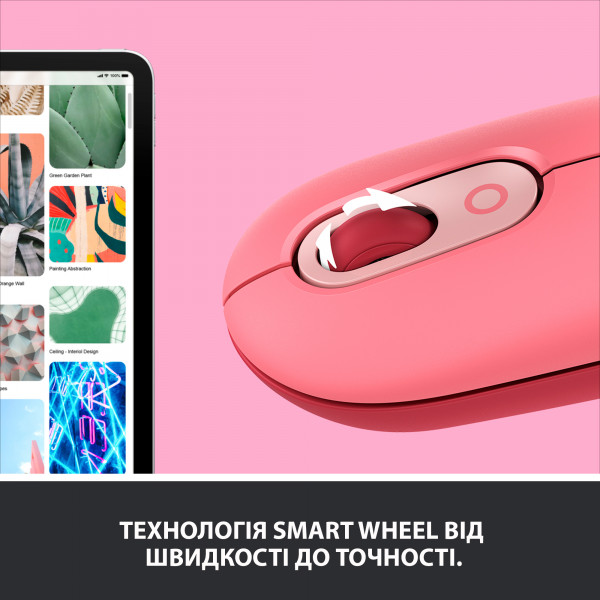 Фото - Миша бездротова Logitech POP Mouse with emoji Heartbreaker Rose (910-006548)