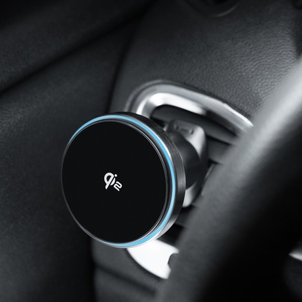 Фото - Автотримач з бездротовою зарядкою Proove Titanium Circle Qi2 15W Gray (WHTC15010003)