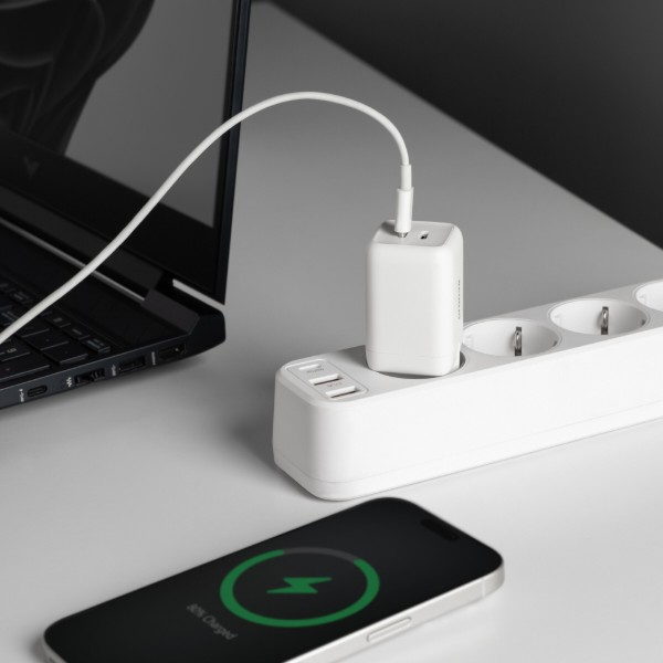 Фото - Сетевое зарядное устройство Proove Silicone Power 40W (Type-C + Type-C) White