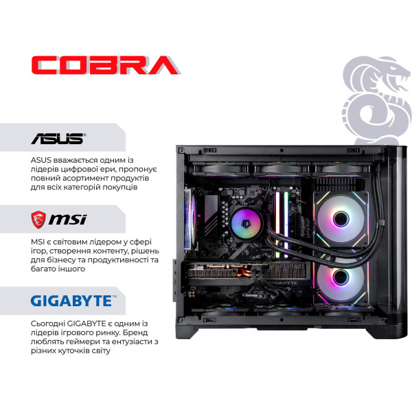 Фото - Системный блок Cobra Gaming (A98X3D.64.H1S5.97XT.21908)