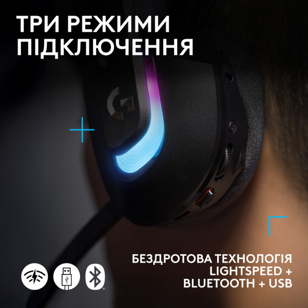 Фото - Гарнитура беспроводная игровая Logitech G522 LightSpeed Wireless Gaming Headset Black (981-001544)