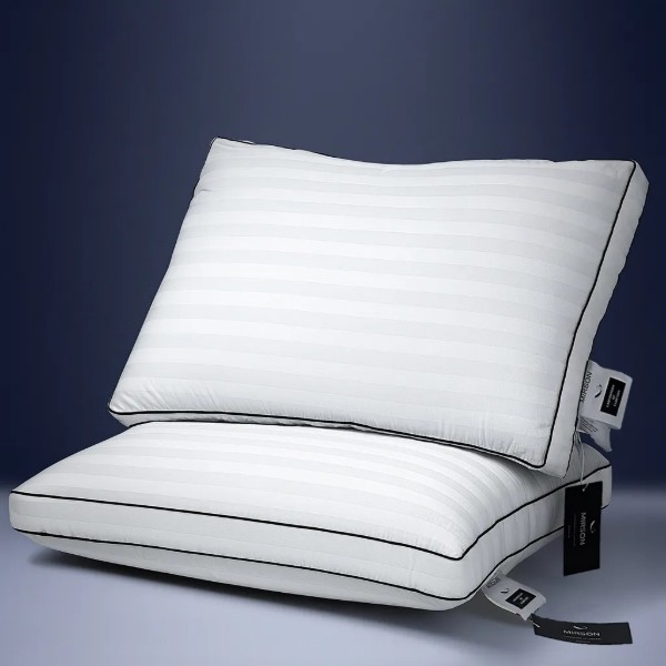 Фото - Подушка стандартна MirSon шовкова 1264 Royal Pearl Deluxe Silk Kapok Висока 50х70 см (2200001518636)