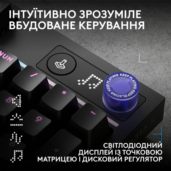 Фото - Клавіатура дротова ігрова Logitech G316 X 98 Black Tactile (920-014205)