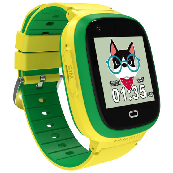 Фото - Дитячий годинник Canyon Sunny KW-48 Video 4G GPS Games Music Yellow/Green (CNE-KW48YG)