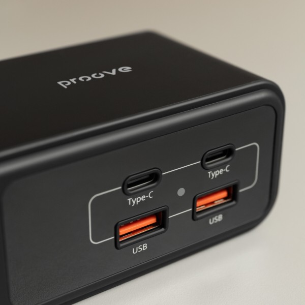 Фото - Мережевий фільтр Proove Homester Pro 65W (AC + 2xType-C + 2xUSB) 1.5m Black (PSHP25002201)