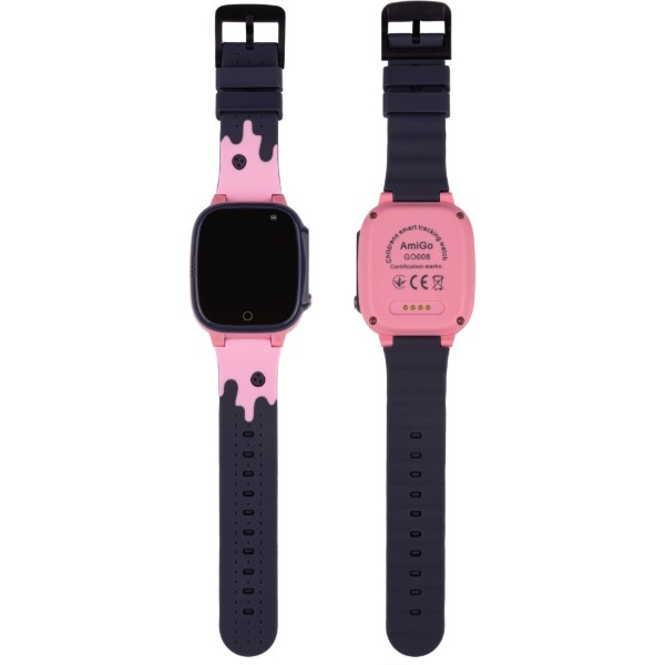 Фото - Детские часы AmiGo GO008 Milky GPS WIFI Pink