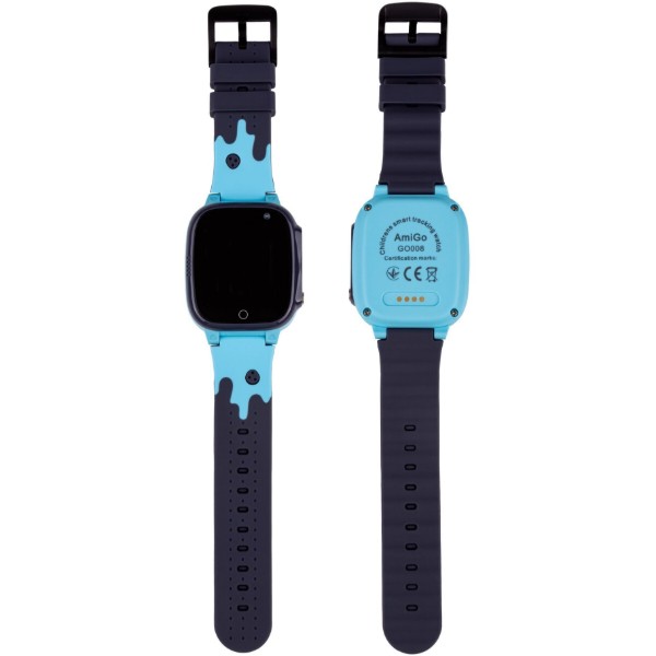 Фото - Дитячий годинник AmiGo GO008 Milky GPS WIFI Blue