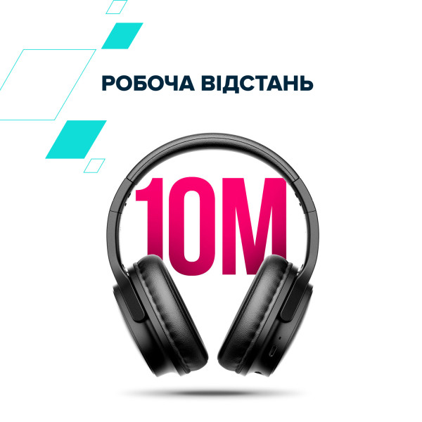 Фото - Навушники накладні бездротові Canyon OnRiff 4 Bluetooth Black (CNS-CBTHS4B)