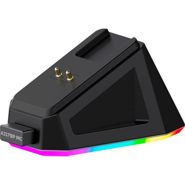 Фото - Мышь беспроводная игровая Ajazz AJ179P MC Charging Dock Wireless Black (AJ179P-MC-B)